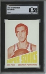 1972 Topps #34 Jim Fox 9 card progressive proof.